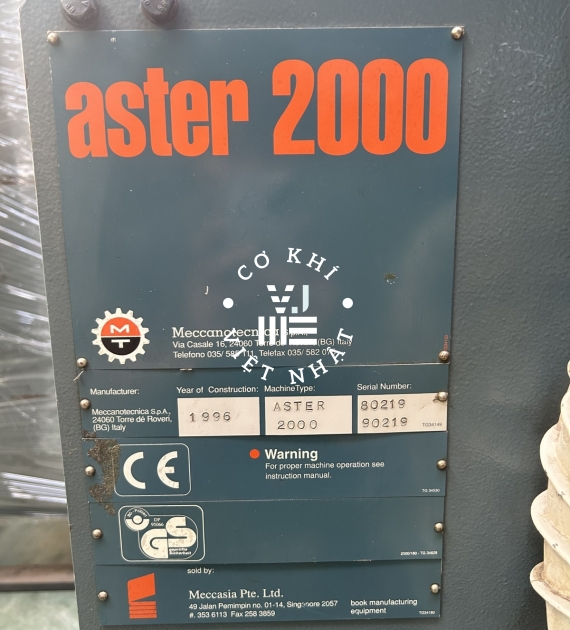 Máy khâu chỉ sách tự động Aster